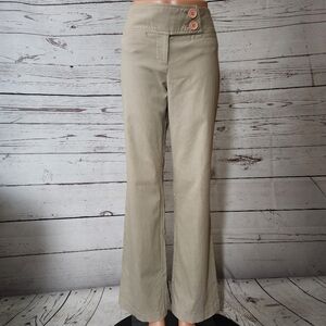Zinc Tan Pinstriped Trouser Pants Size 11 Y2K